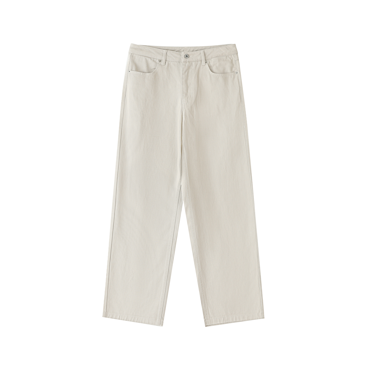 Heavyweight Cotton Straight-Leg Pants